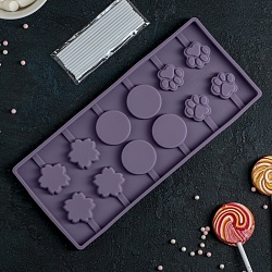 Форма для леденцов и мороженого «Вкусная сладость», 26,5×11,5 см, 12 ячеек