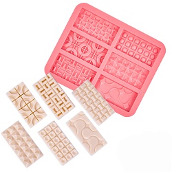 Форма силиконовая для шоколада «Плитка мини» 6 в 1