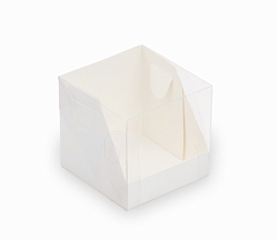 Коробка для бенто торта 10 см*10 см*10 см с пластиковой крышкой