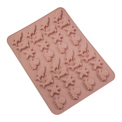 Форма силиконовя для шоколада «Морские жители», 21×15 см, 32 ячейки (3 см×2 см)