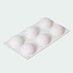 Форма для шоколада "Полусферы" d= 6,7 см 6 ячеек